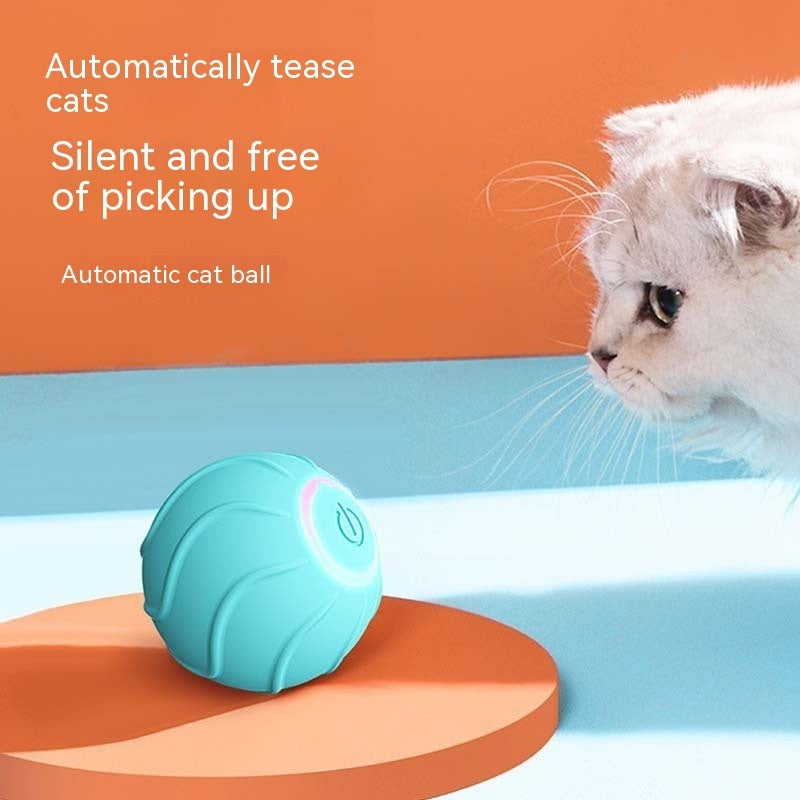 Smart Cat Toys Rolling Ball Pet Cat Owner Interactive Pets Toys Automatic Bouncing Ball USB 