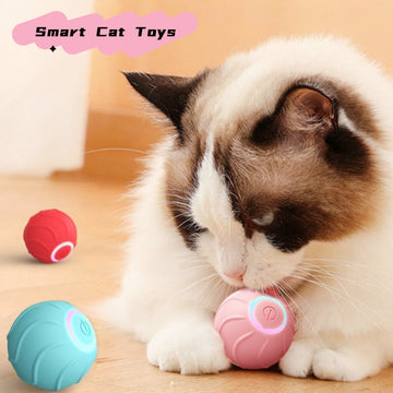 Smart Cat Toys Rolling Ball Pet Cat Owner Interactive Pets Toys Automatic Bouncing Ball USB 
