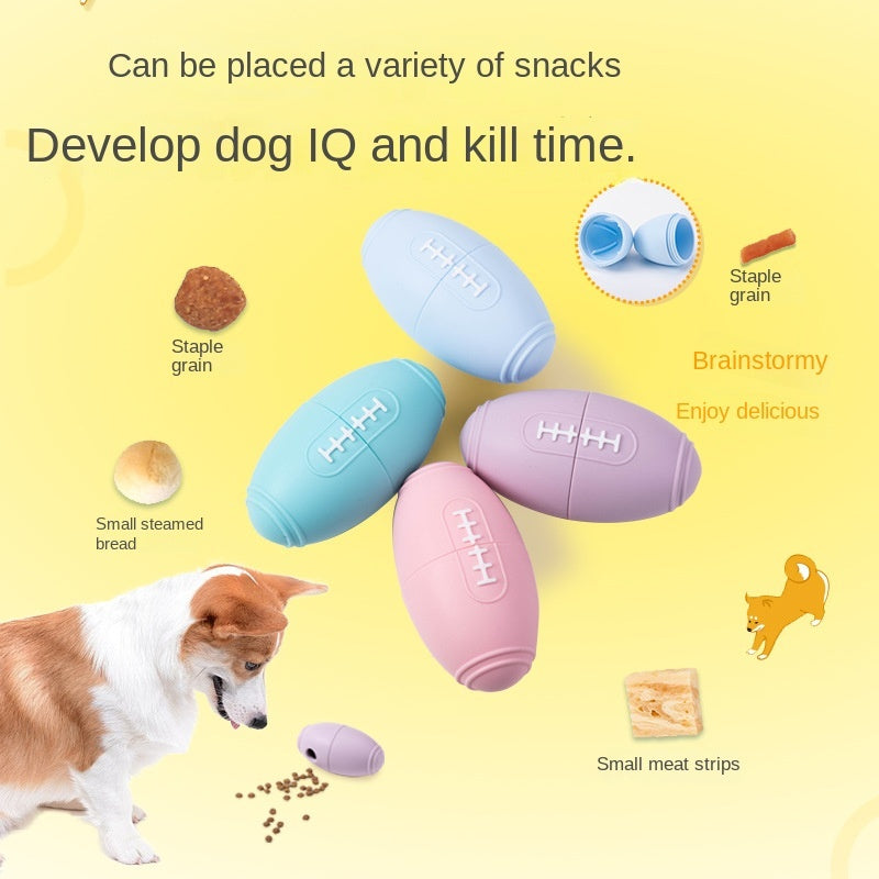 SiliconeSilicone Toys For Pets Toys To Relieve Boredom For Dogs Bite Resistant Rugby Food Leaks Toys For Pets Toys To Relieve Boredom For Dogs Bite Resistant Rugby Food Leaks